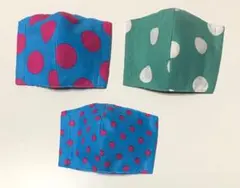 ⭐︎3枚親子SET⭐︎ 立体マスクカバーB ドット