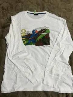 Paul Smith イラスト入りホワイト長袖カットソー