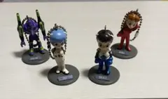 新世紀エヴァンゲリオン キーチェーンフィギュア 4体セット（台座付き）