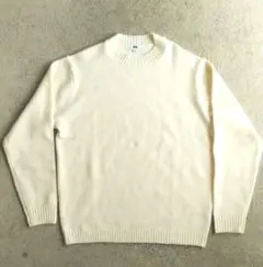 【美品】【UNIQLO】ユニクロ　 ニットセーター 　ホワイト　XL