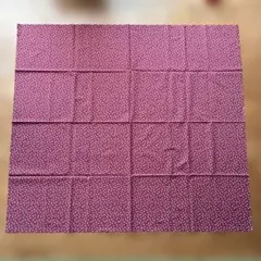 【期間限定セール】小花柄 生地 ワインレッド系