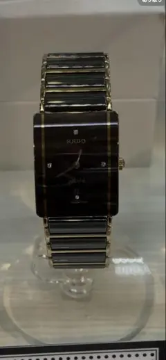 RADO クォーツ腕時計 ブラック/ゴールド