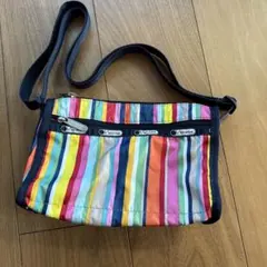 Lil Sports マルチカラー ストライプ ショルダーバッグ