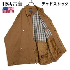 USA古着 フィールドジャケット カバーオール 襟コーデュロイ XL レトロ