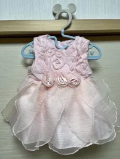 【（80）ピンクワンピース・ドレス】お出掛け 発表会 結婚式等 靴下セット