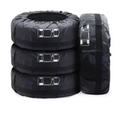 最安値✨車用スペアタイヤカバー 4個 自動車ホイール保護バッグ