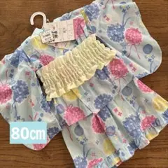新品　キッズ　女の子　浴衣ドレス　2wayサンドレス　浴衣　80㎝