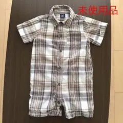 未使用品 babyGap チェックサロペット 80センチ