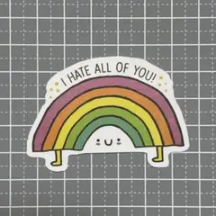 【B716】防水ステッカー レインボー 虹 可愛い 韓国雑貨