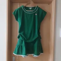 【美品】FILA レディーステニスウェア セットアップ シャツL・スコートM