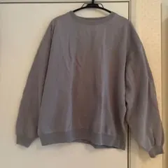無地 クルーネック スウェット グレー