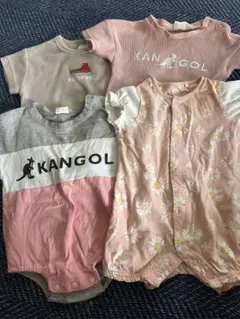 KANGOL コンバース　ロンパース 70サイズ　4点セット　新生児