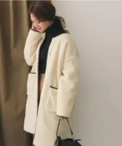 アーバンリサーチドアーズ ボア×キルティングリバーシブルコート