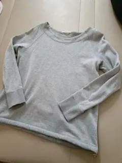 GALLERIA ラメ入りグレー長袖トップス