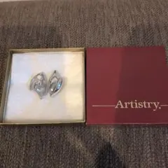 Artistry シルバー リーフ イヤリング　ヴィンテージ
