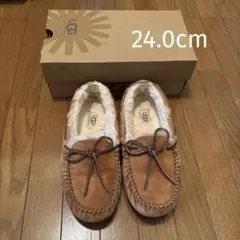 UGG ブラウン モカシン 24.0cm 箱付き
