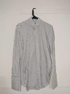 ウィングカラーシャツ　チェック