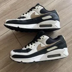 Nike Air Max 90 ブラック/ホワイト/ベージュ　24.5センチ