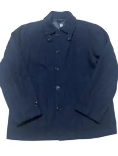 リブ襟　ウール混紡　ネイビー　kato' 希少サイズ