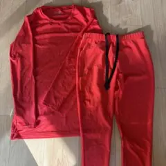 PG パフォーマンスギア コンプレッション ロング スパッツ インナー　赤 Ｌ