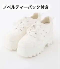 ナイスクラップ ビジュー付きトリプルソールスニーカー Mサイズ ピンク