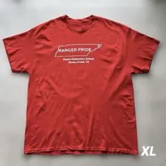 アメリカ古着半袖Tシャツ"RANGER PRIDE"レッド 赤 L RED レア