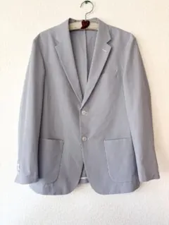 ユニクロ　感動ジャケット2WAYストレッチ　シアサッカー　メンズL