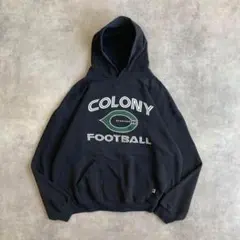 ラッセルアスレチック パーカー プリント ブラック 黒 XL 11846