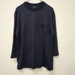 GLOBAL WORK　長袖　ポケット付き　カットソー　ネイビー　【S】　定番のサムネイル