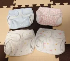 布おむつカバー　4枚セット　50 60のサムネイル