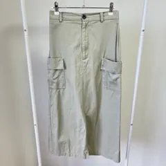 GU カーゴナローロングスカート オリーブのサムネイル