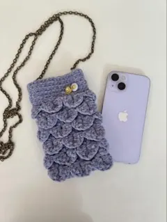 スマホショルダー ハンドメイド かぎ針編み