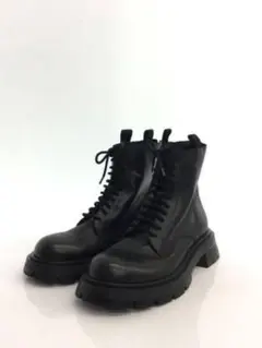 ZARA ザラ 厚底 レースアップ ワークブーツ ブラック 36