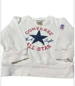 コンバース キッズ トレーナー 90cm アイボリー 長袖 CONVERSE