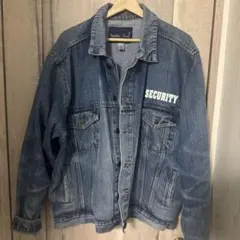 SECURITYプリント デニムジャケット