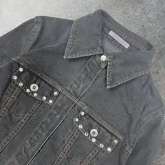 vintage 平成ギャル デニムジャケット　短丈　春　 細身　小さめ　XS