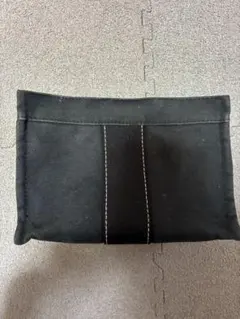 美品 エルメス ポーチ HERMES フラット ボラボラ ブラック S メンズ