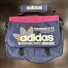 adidas ショルダーバッグ ネイビー/ピンク