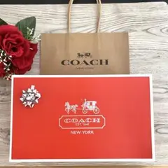 新品☆COACH ショップ袋 ギフトBOX 箱 リボン