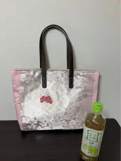 アンズルーム★ちょっと豪華なトートバッグ★ハンドバッグ★着物　帯★ピンク系★A4