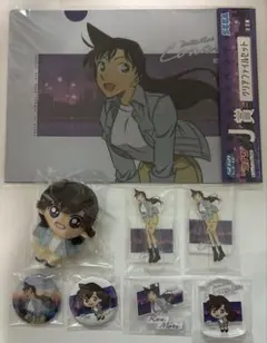 セガラッキーくじ　名探偵コナン　毛利蘭 マスコット　アクスタ　7点