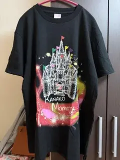 ももクリ2017 黒色 キャラクターのTシャツ、男女兼用 L & XL