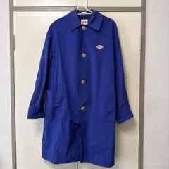 DANTON ステンカラー　コート　ブルー　サイズ34