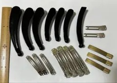 ハンドメイド　ヘアクリップ各種セット　19個