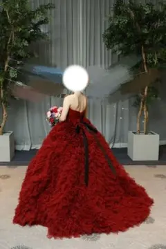 結婚式・披露宴　レッドカラードレス