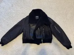 ZARA ダブルフェイスボアライダースジャケット