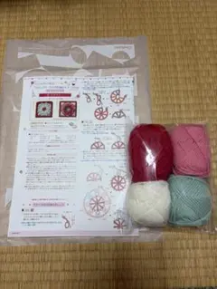 Couturier マカロンカラーかぎ針編みモチーフの会⑤ラズベリー