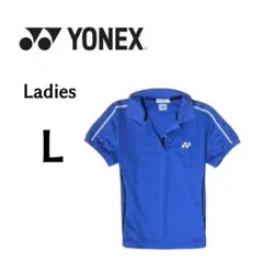 レディース Lサイズ YONEX ヨネックス 半袖ポロシャツ 青色のサムネイル
