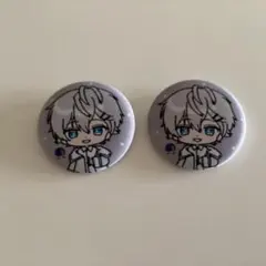 2個セット カラフルピーチ からぴち 缶バッジ 刺繍 ヒロさん ヒロ