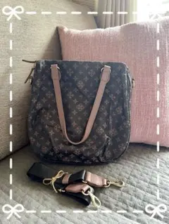 SALE❣️ラシット＊2way＊ショルダーバック＊グレーピンク＊美品＊